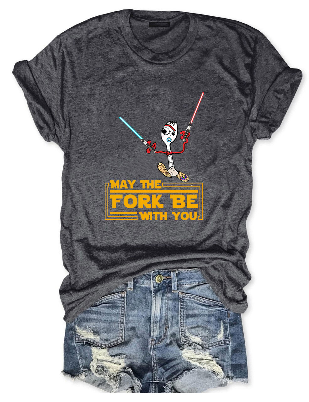 May the Fork Be With You Forky Star Wars Funny T-shirt