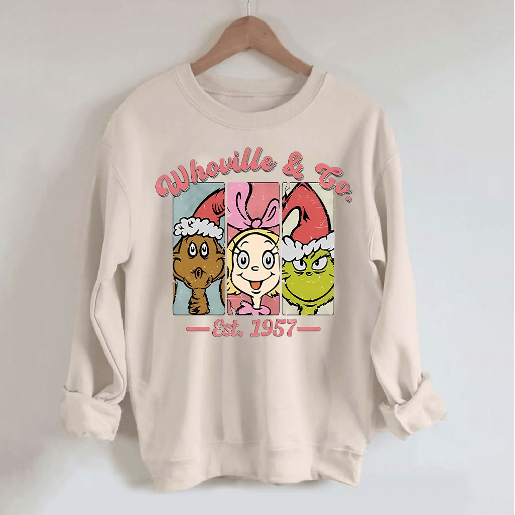 Whoville & Co Est 1957 Grinch Sweatshirt