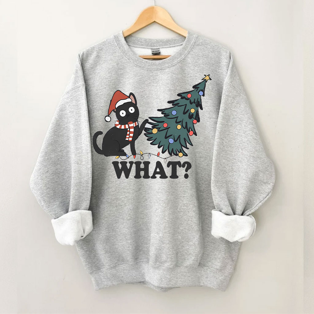 Funny Christmas Cat Sweatshirt
