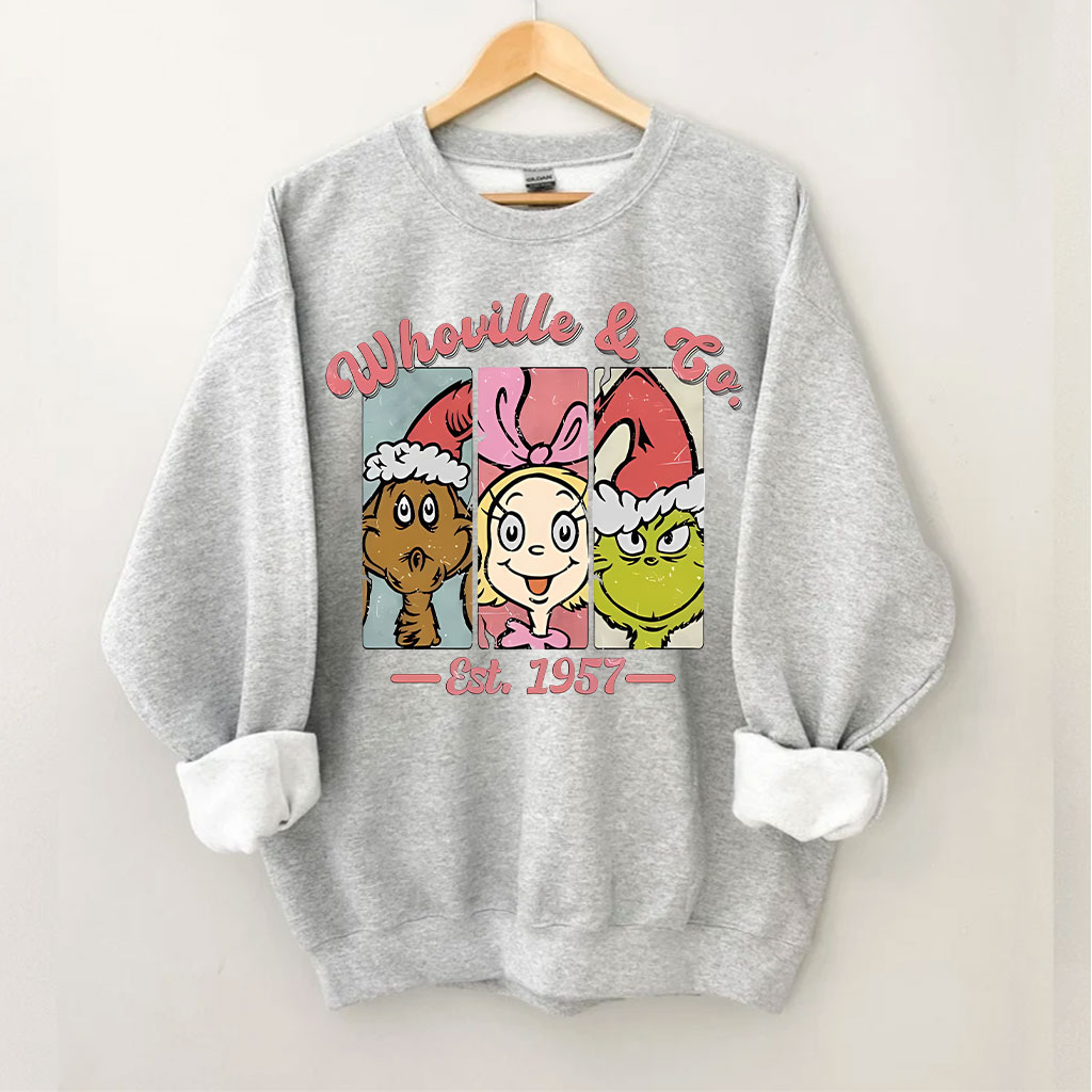 Whoville & Co Est 1957 Grinch Sweatshirt