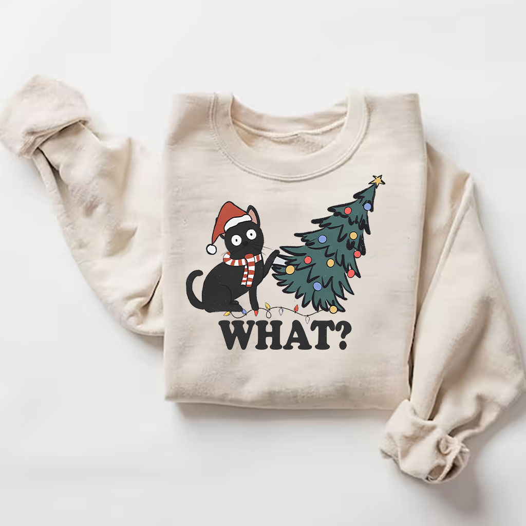 Funny Christmas Cat Sweatshirt