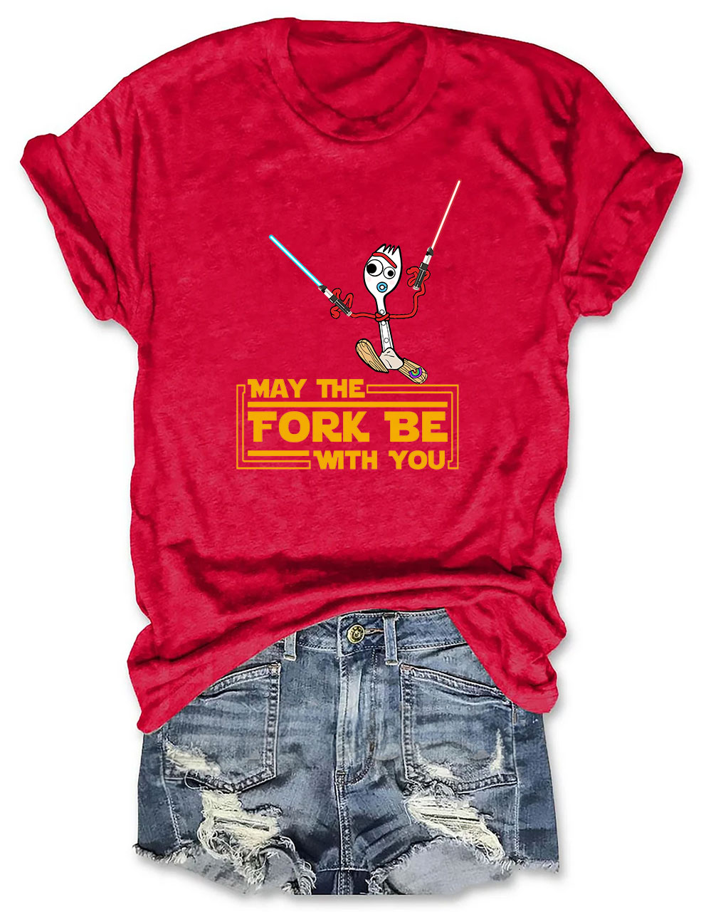 May the Fork Be With You Forky Star Wars Funny T-shirt