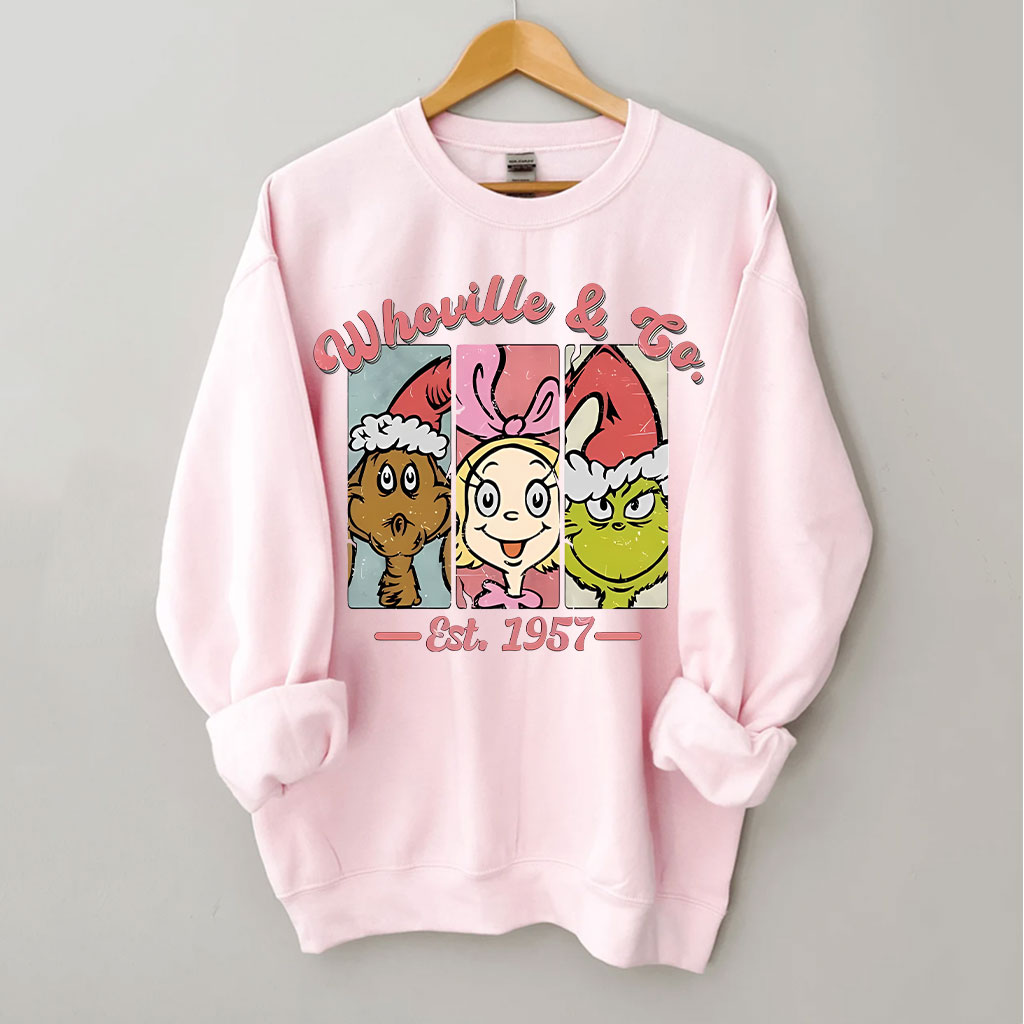 Whoville & Co Est 1957 Grinch Sweatshirt