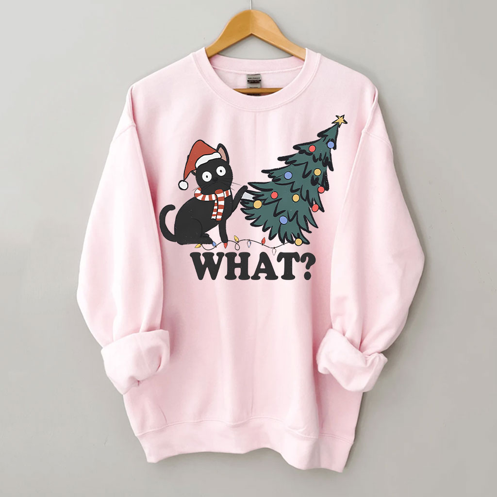 Funny Christmas Cat Sweatshirt