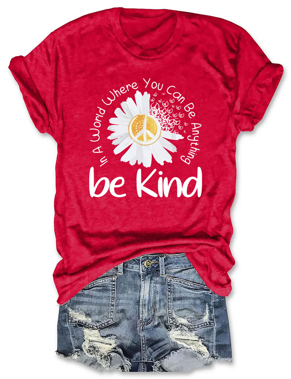Colorful Daisy Be Kind T-Shirt