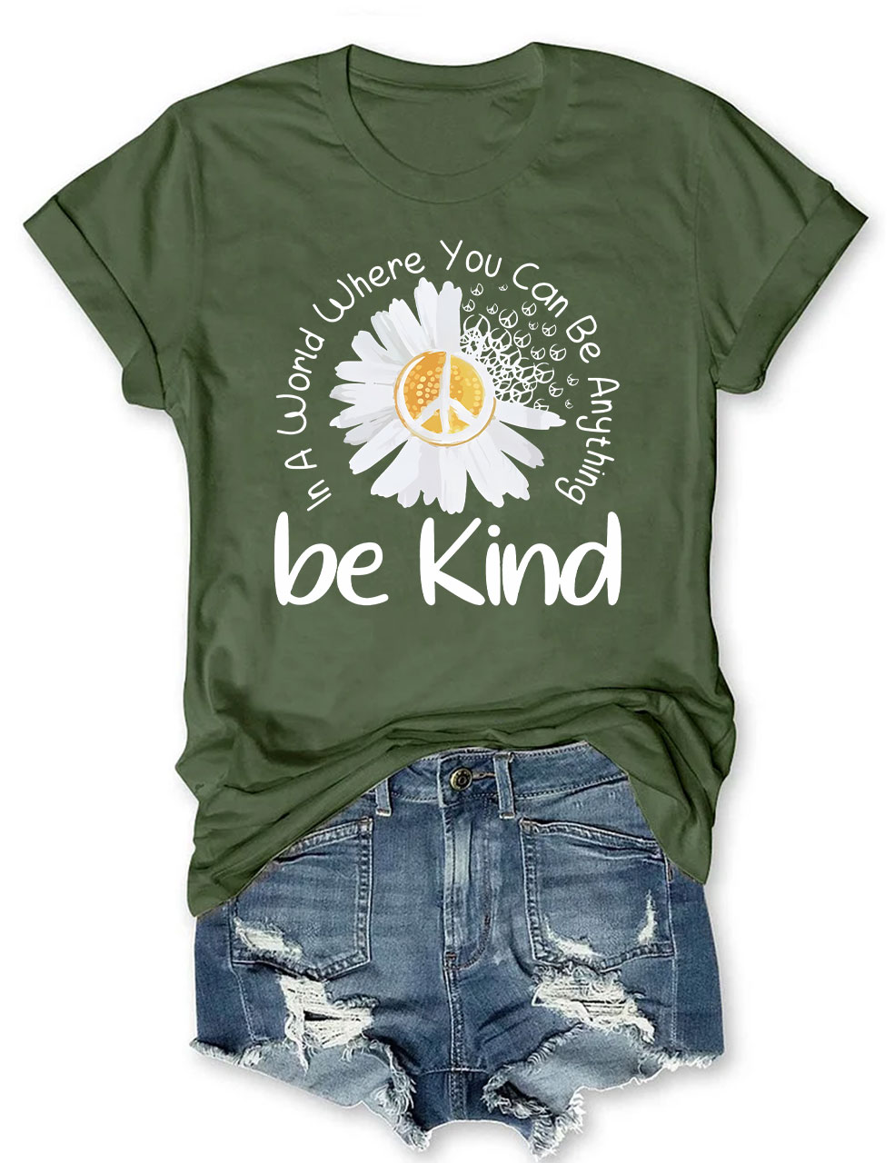 Colorful Daisy Be Kind T-Shirt