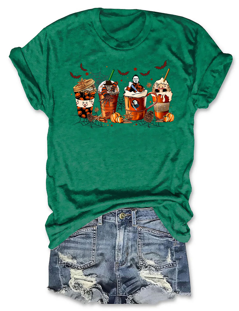 Skeleton Coffee Cups T-shirt