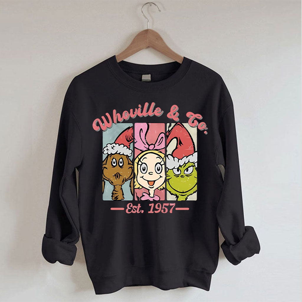 Whoville & Co Est 1957 Grinch Sweatshirt