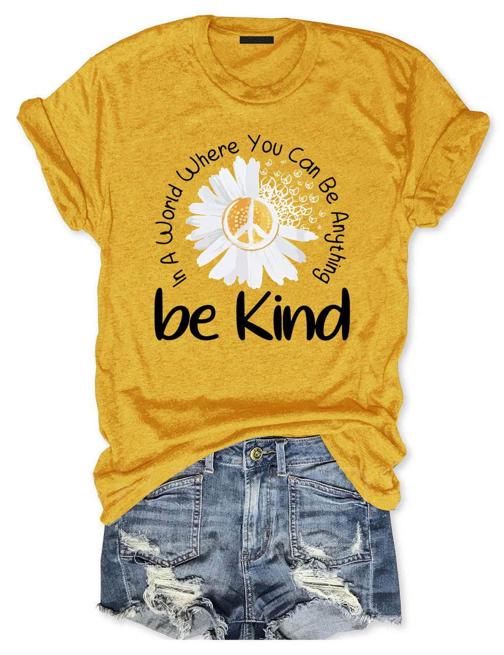 Colorful Daisy Be Kind T-Shirt