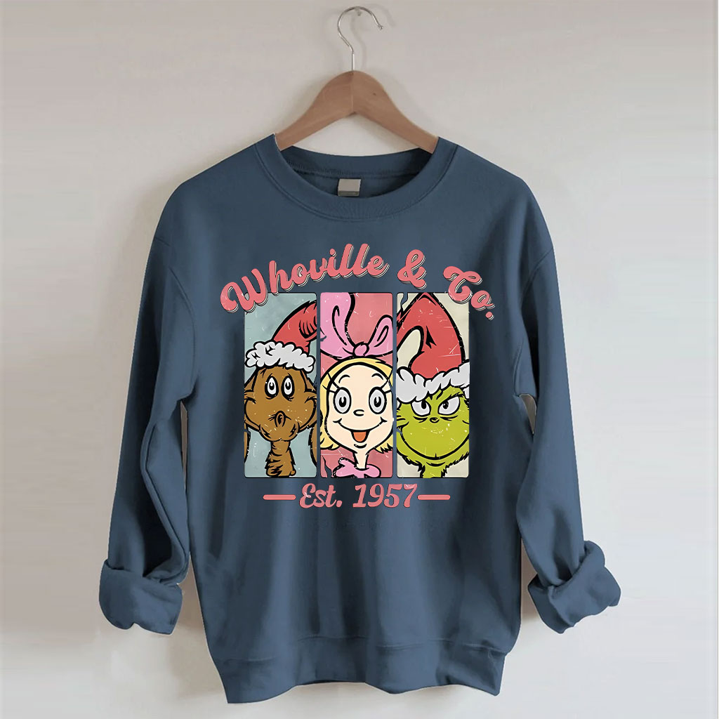 Whoville & Co Est 1957 Grinch Sweatshirt