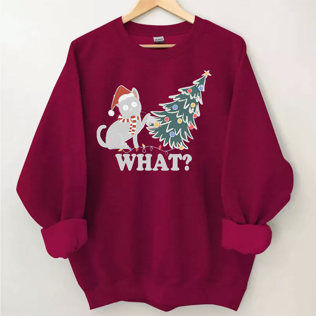 Funny Christmas Cat Sweatshirt