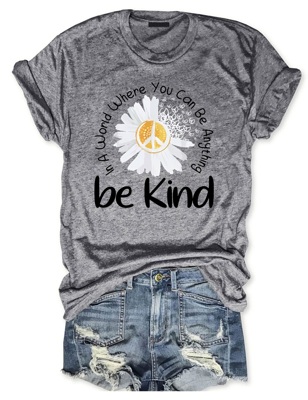 Colorful Daisy Be Kind T-Shirt