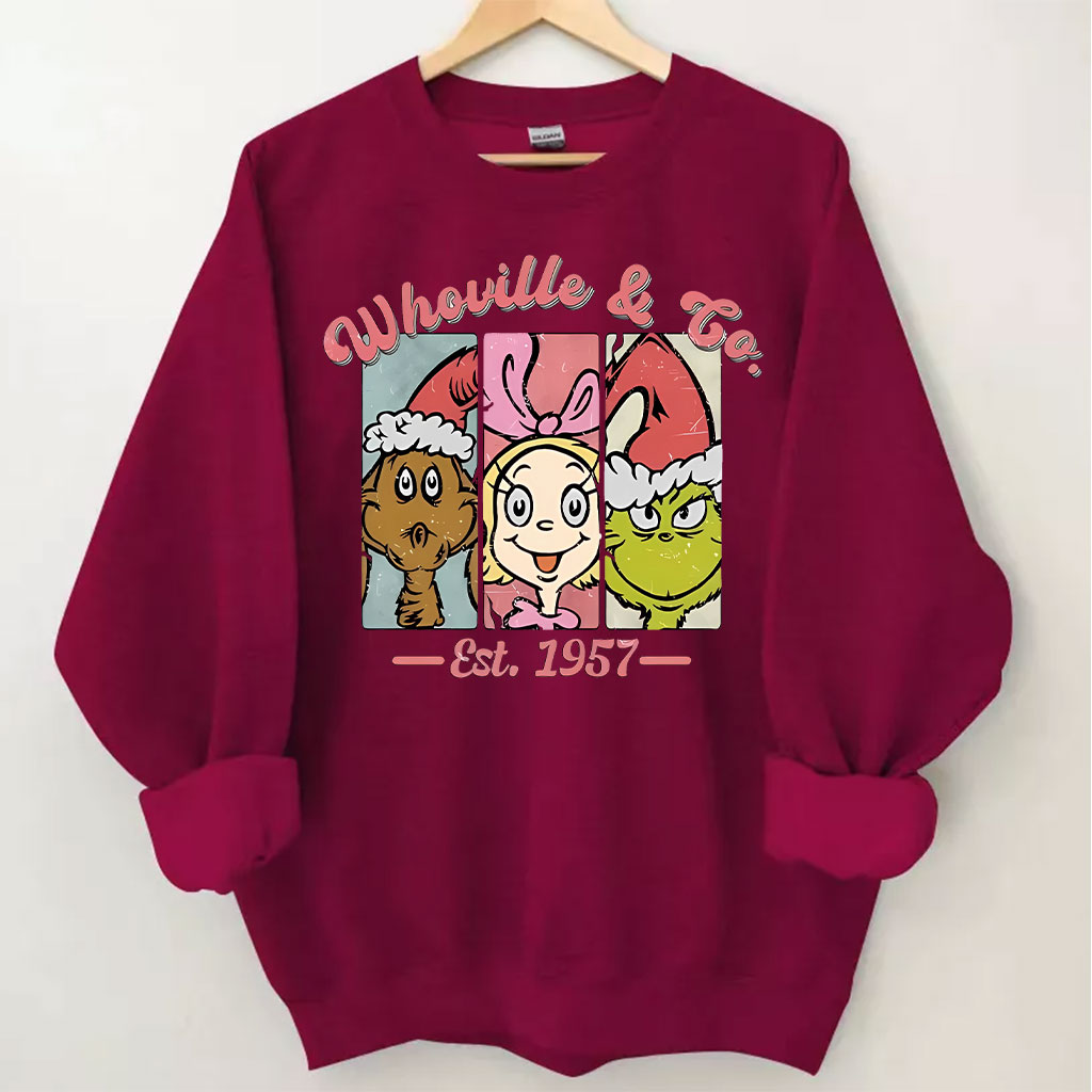Whoville & Co Est 1957 Grinch Sweatshirt