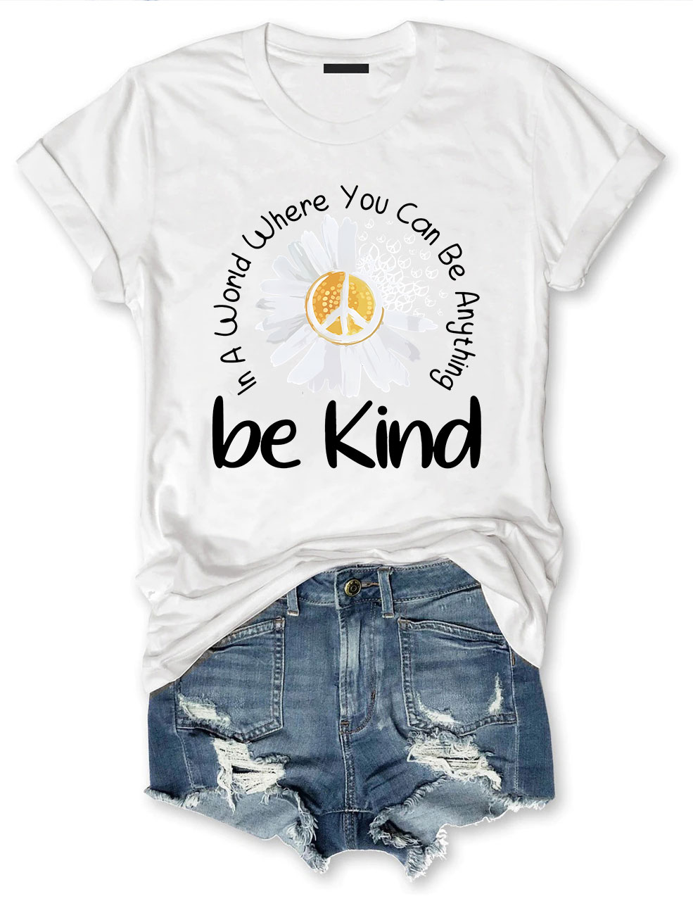 Colorful Daisy Be Kind T-Shirt