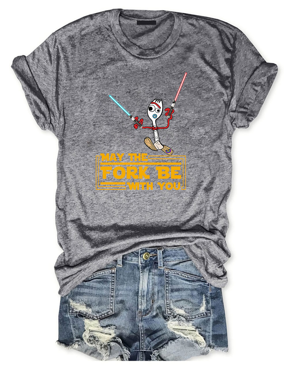 May the Fork Be With You Forky Star Wars Funny T-shirt