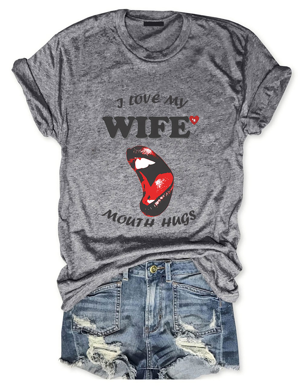 "I Love My Wife" Adult Funny T-Shirt