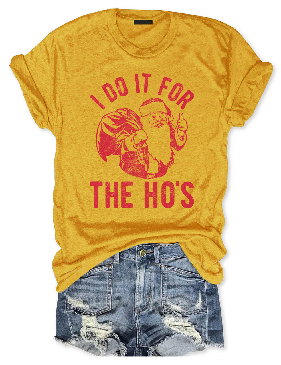 I Do It For The Hos Rude Christmas T-shirt