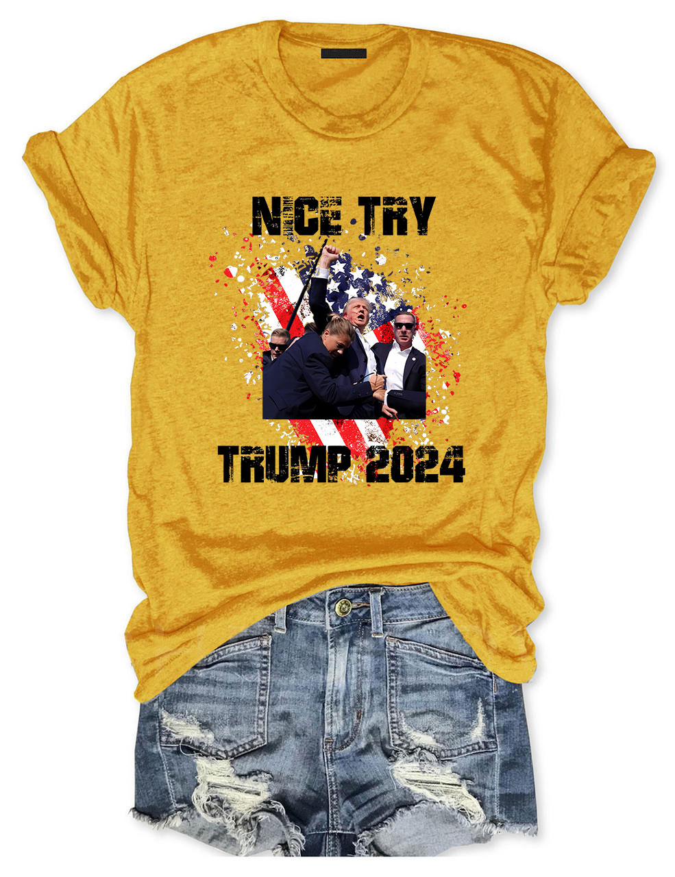 Nice Try Donald Trump Assassination T-shirt