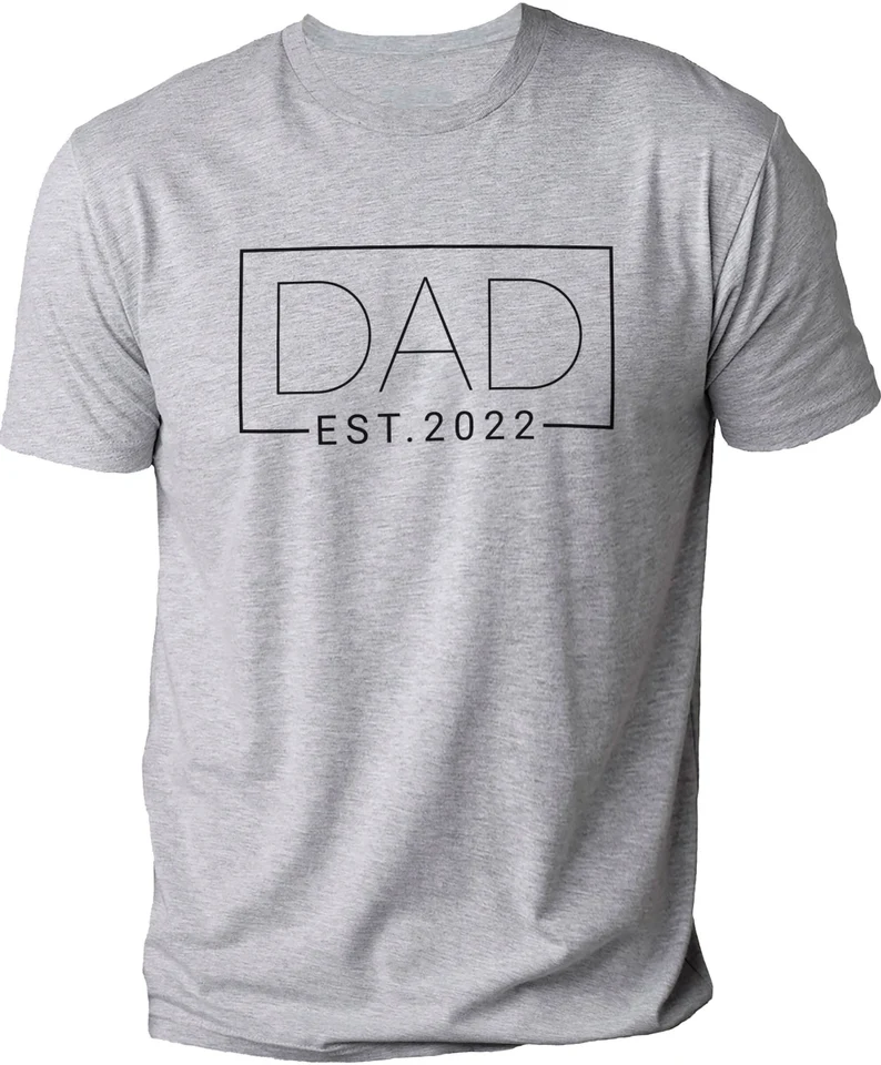Dad Est 2022 Funny T-shirt for Men