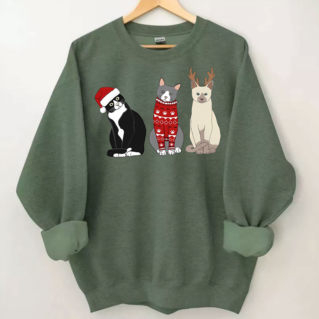 Christmas Cat Sweatshirt