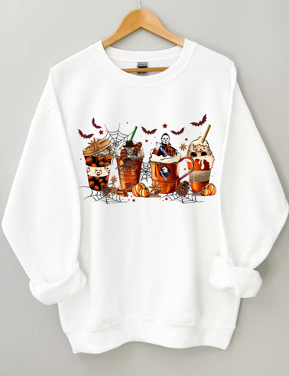 Skeleton Coffee Cups Sweatshirt