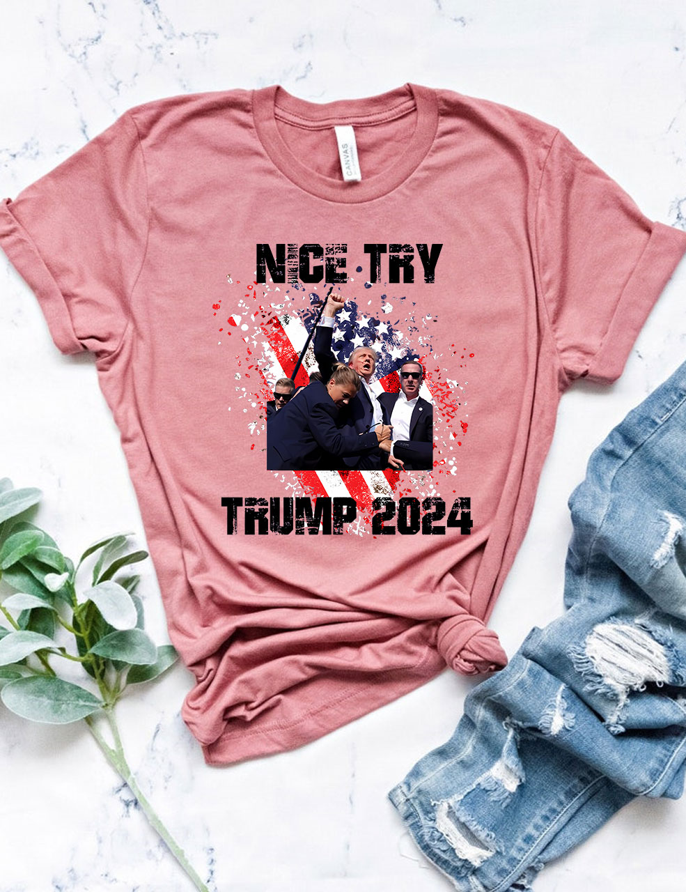 Nice Try Donald Trump Assassination T-shirt