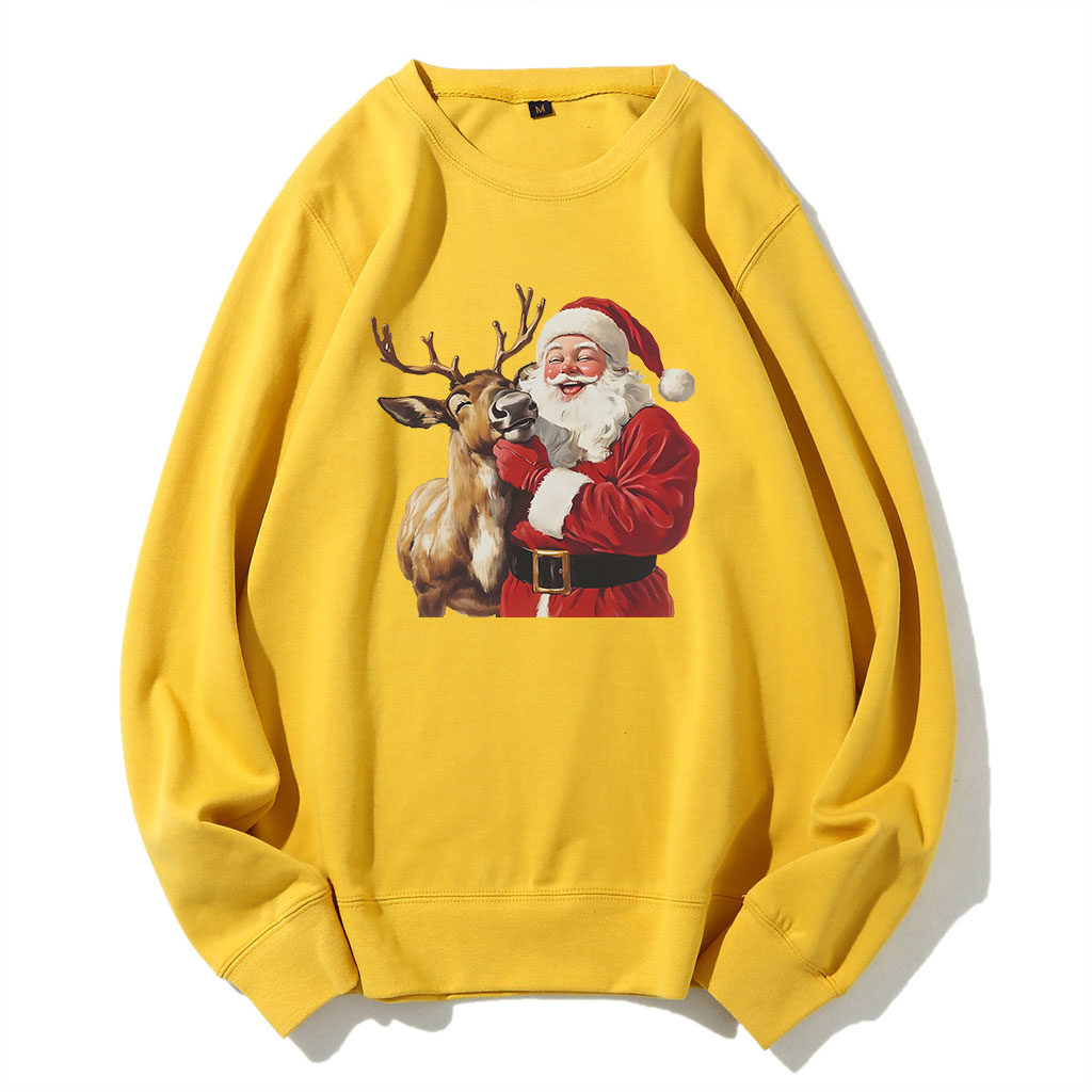 Santa and Reindeer Funny Sweatshirt