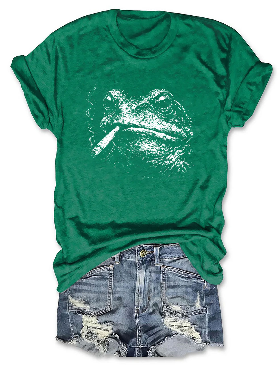 Vintage Punk Frog Funny T-Shirt