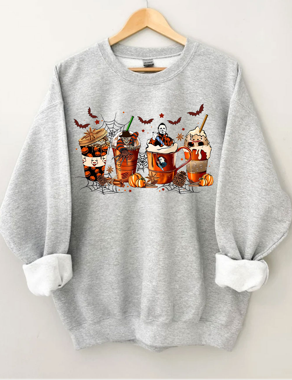 Skeleton Coffee Cups Sweatshirt