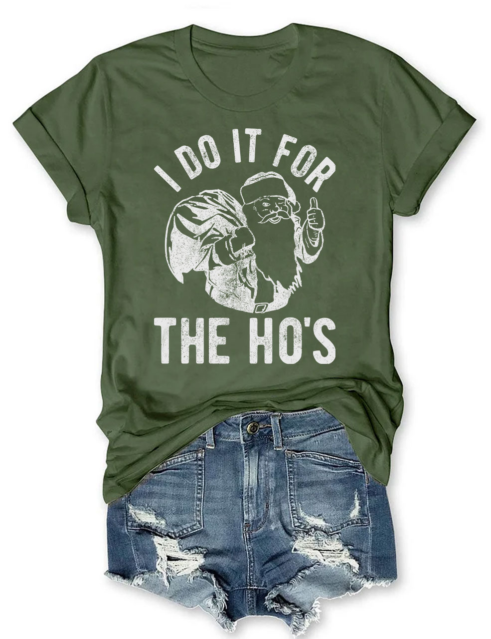 I Do It For The Hos Rude Christmas T-shirt