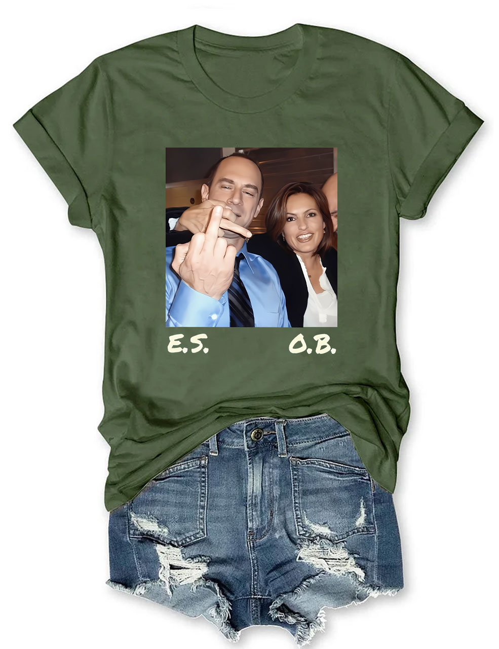 Ell.iot Sta.bler And Oli.via Benso.n T-Shirt