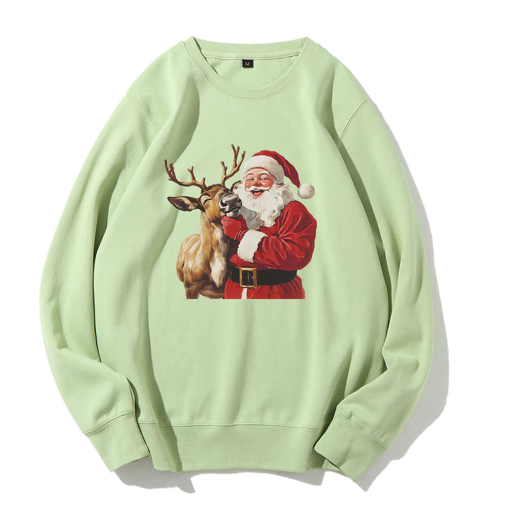 Santa and Reindeer Funny Sweatshirt