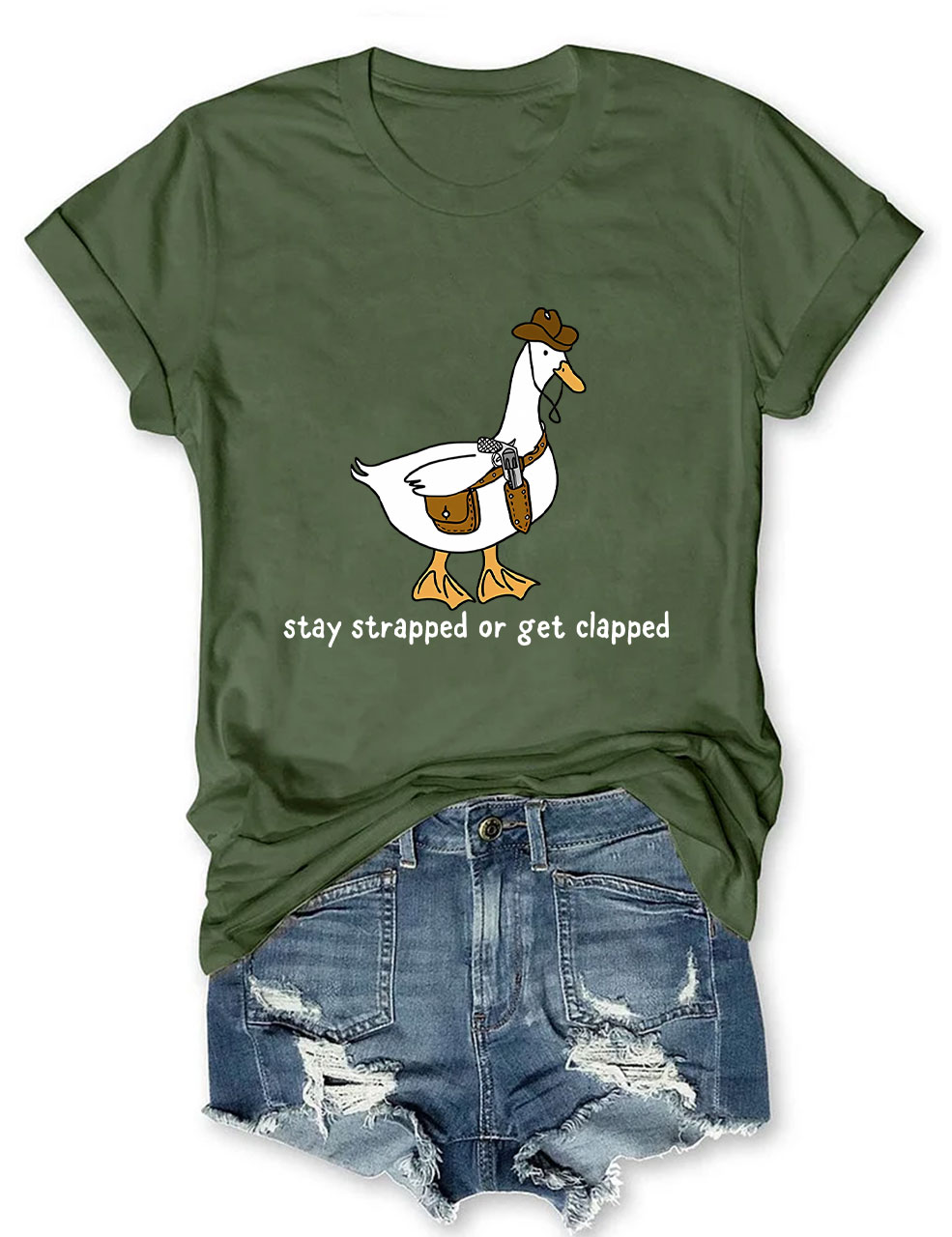 Stay Strapped or Get Clapped T-shirt