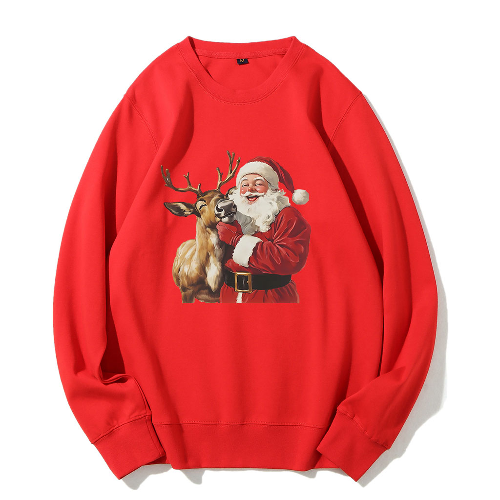 Santa and Reindeer Funny Sweatshirt