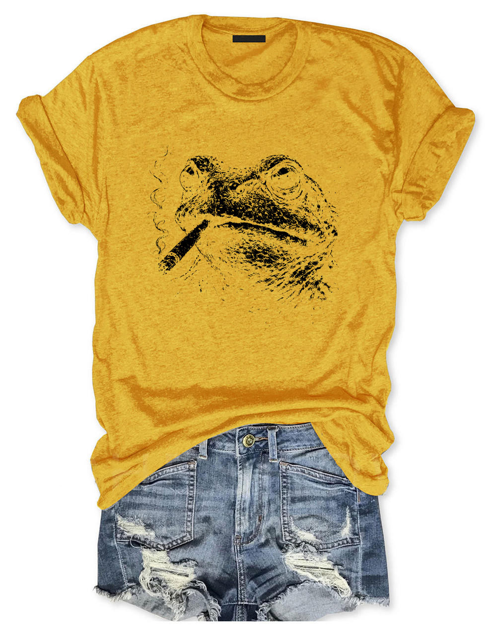 Vintage Punk Frog Funny T-Shirt