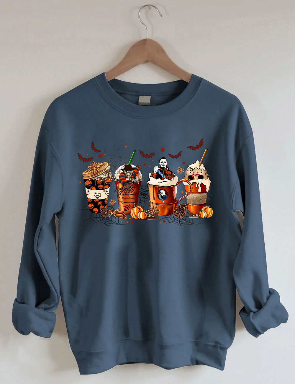 Skeleton Coffee Cups Sweatshirt