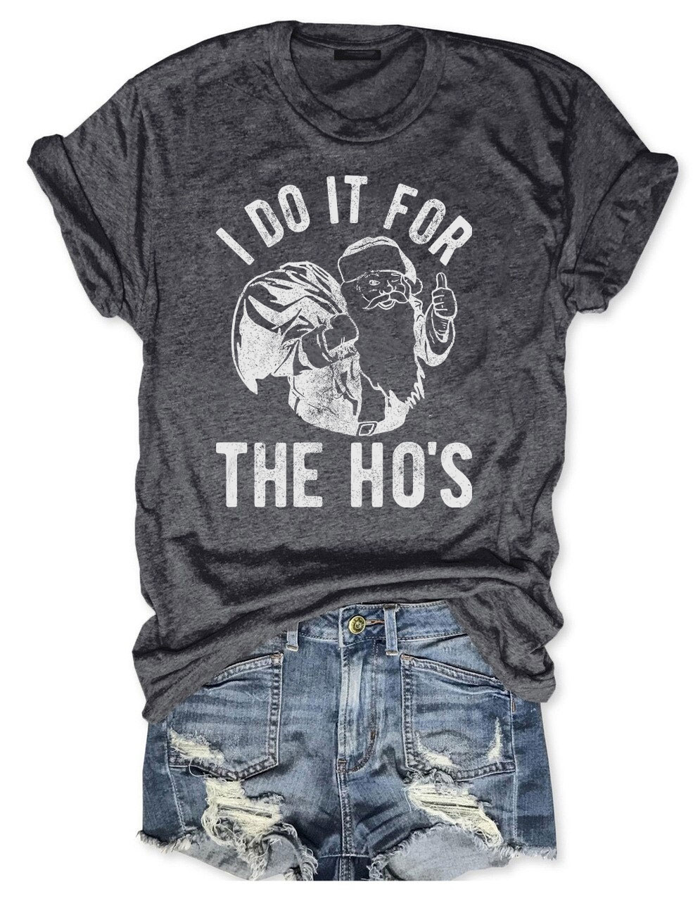 I Do It For The Hos Rude Christmas T-shirt