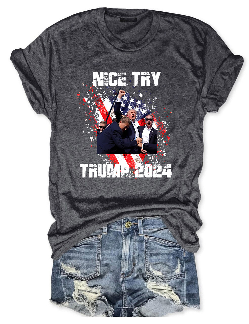 Nice Try Donald Trump Assassination T-shirt