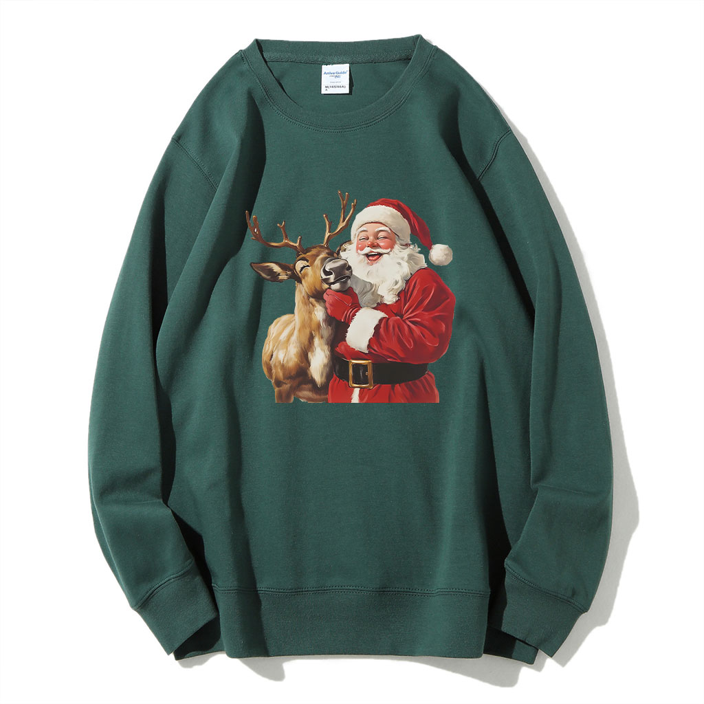 Santa and Reindeer Funny Sweatshirt