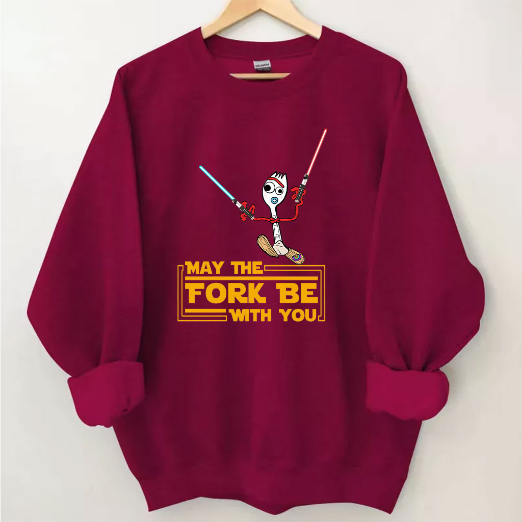 May the Fork Be With You Forky Star Wars Funny Sweatshirt