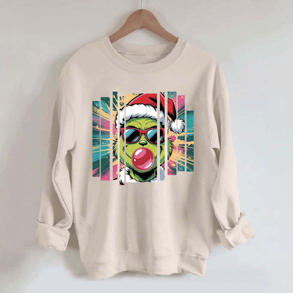 Christmas Green Monster Funny Grinch Sweatshirt