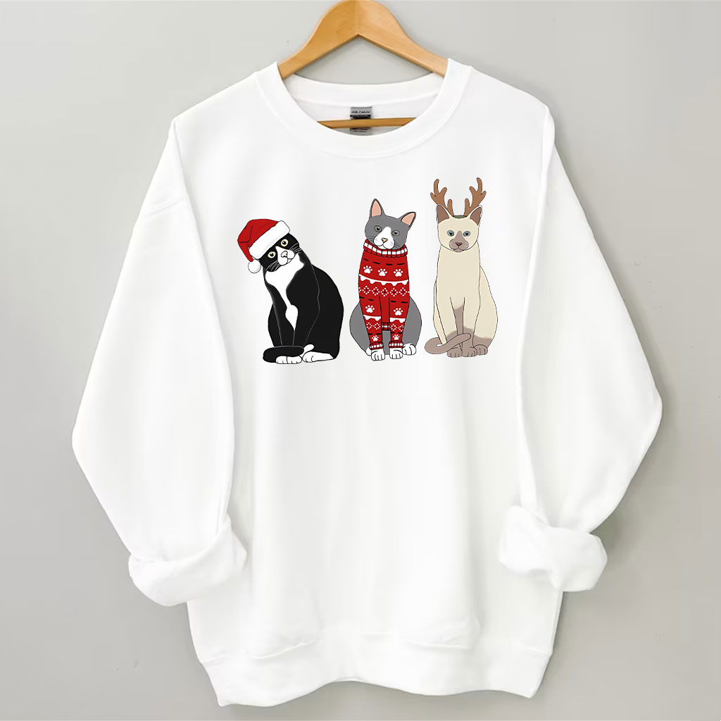 Christmas Cat Sweatshirt