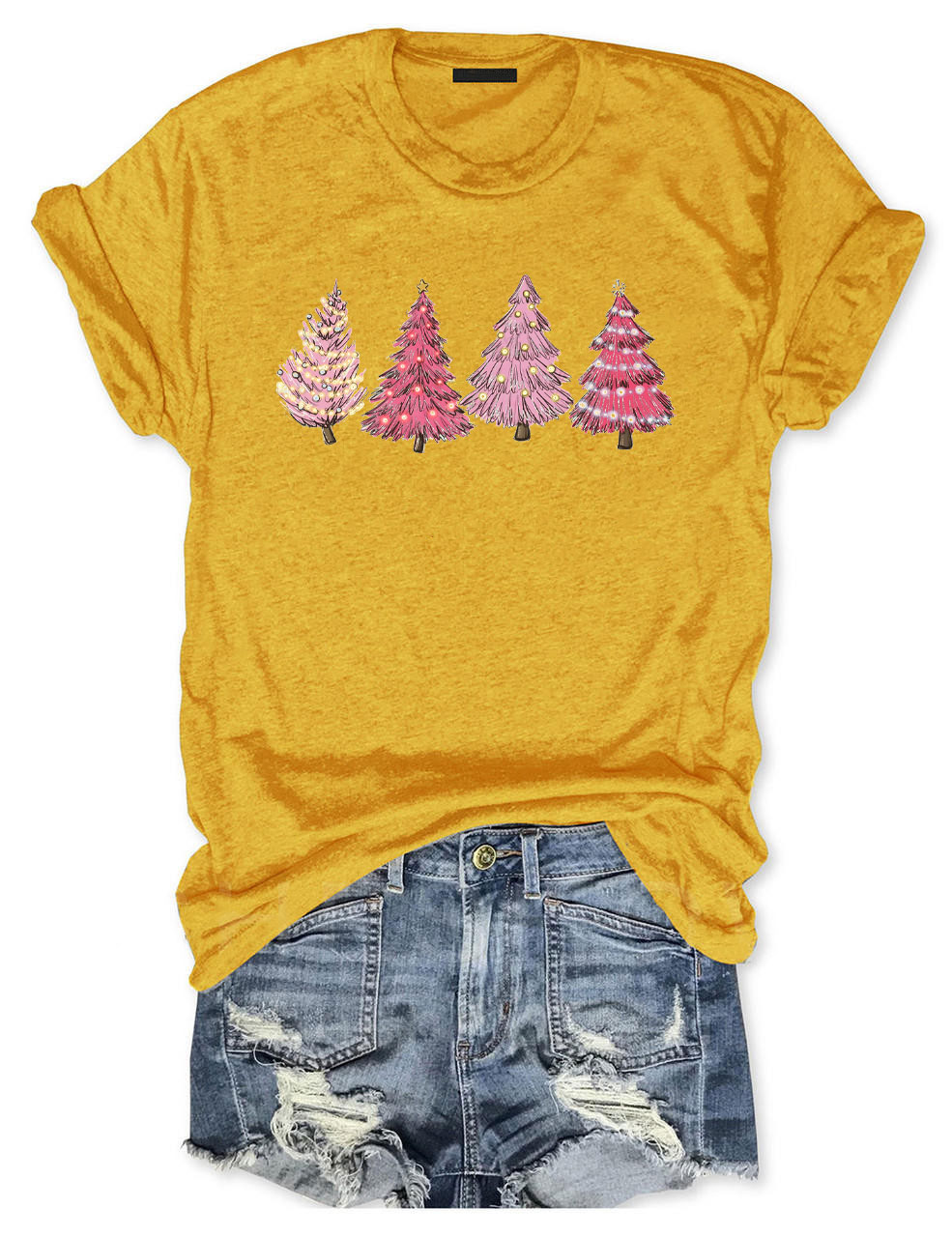 Pink Christmas Tree T-Shirt
