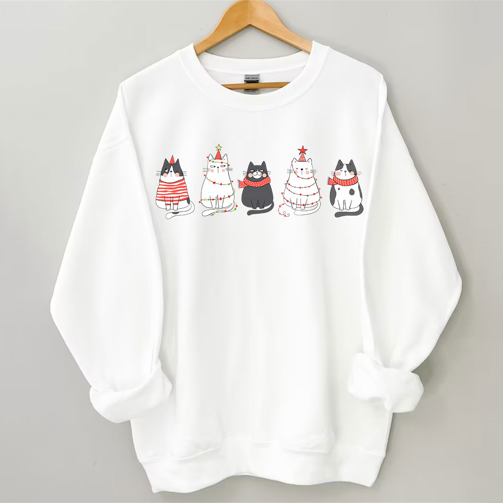 Cute Cat Christmas Sweatshirt