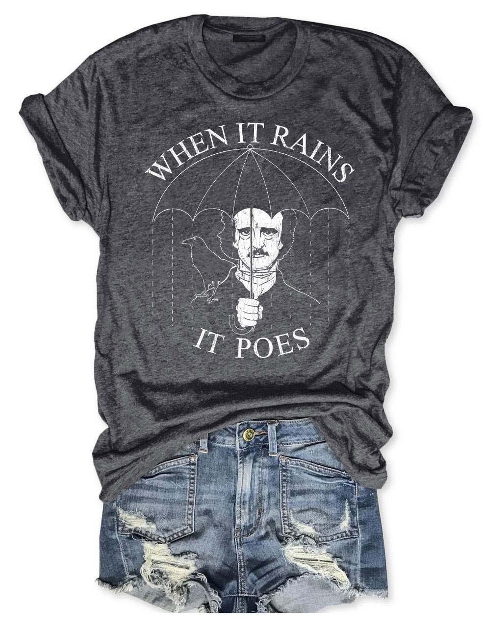 When It Rains It Poes T-shirt
