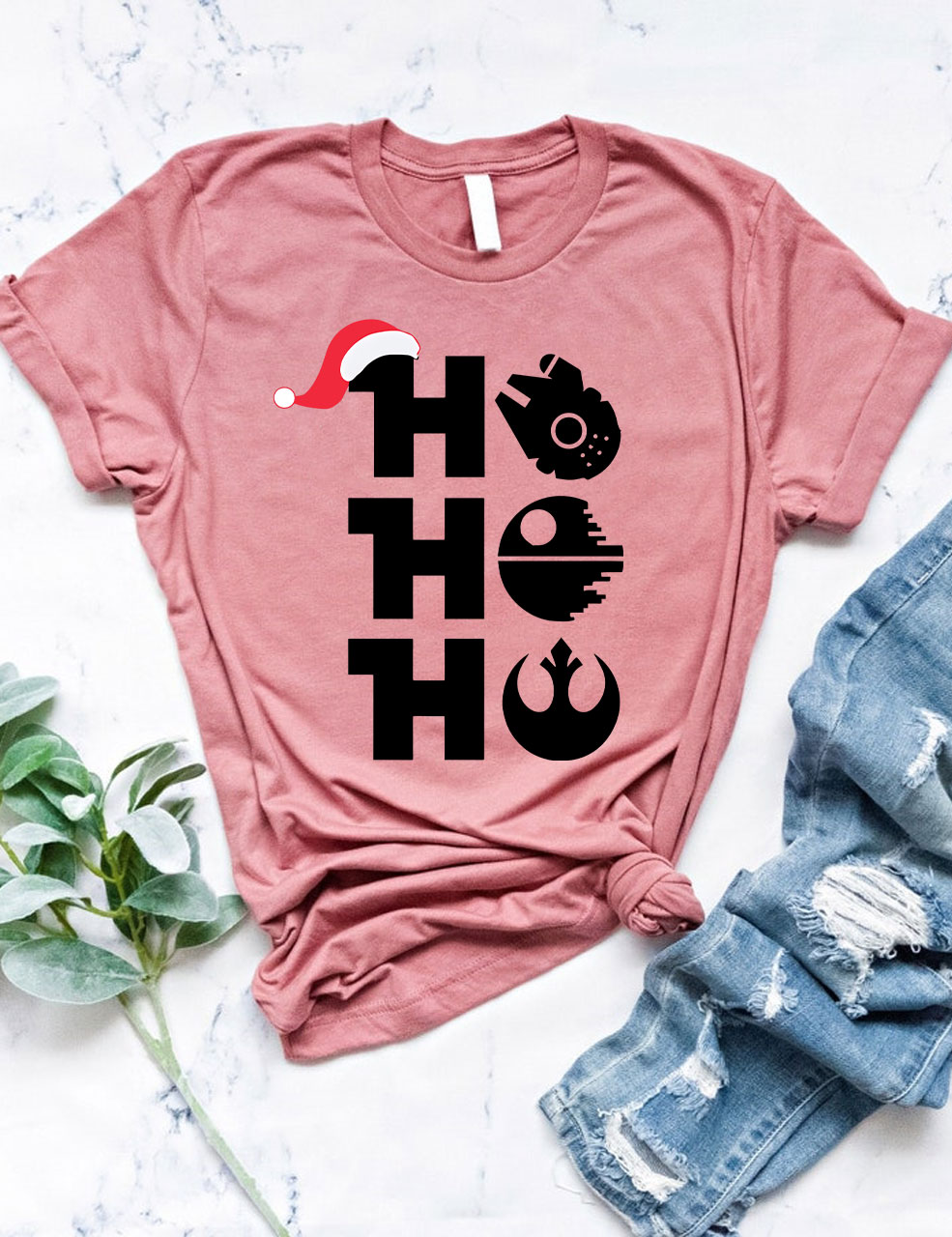 Ho Ho Ho Star Wars Christmas Funny T-shirt