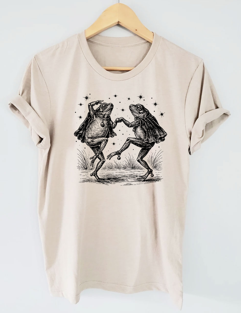 Vintage Frog Illustration Funny T-Shirt