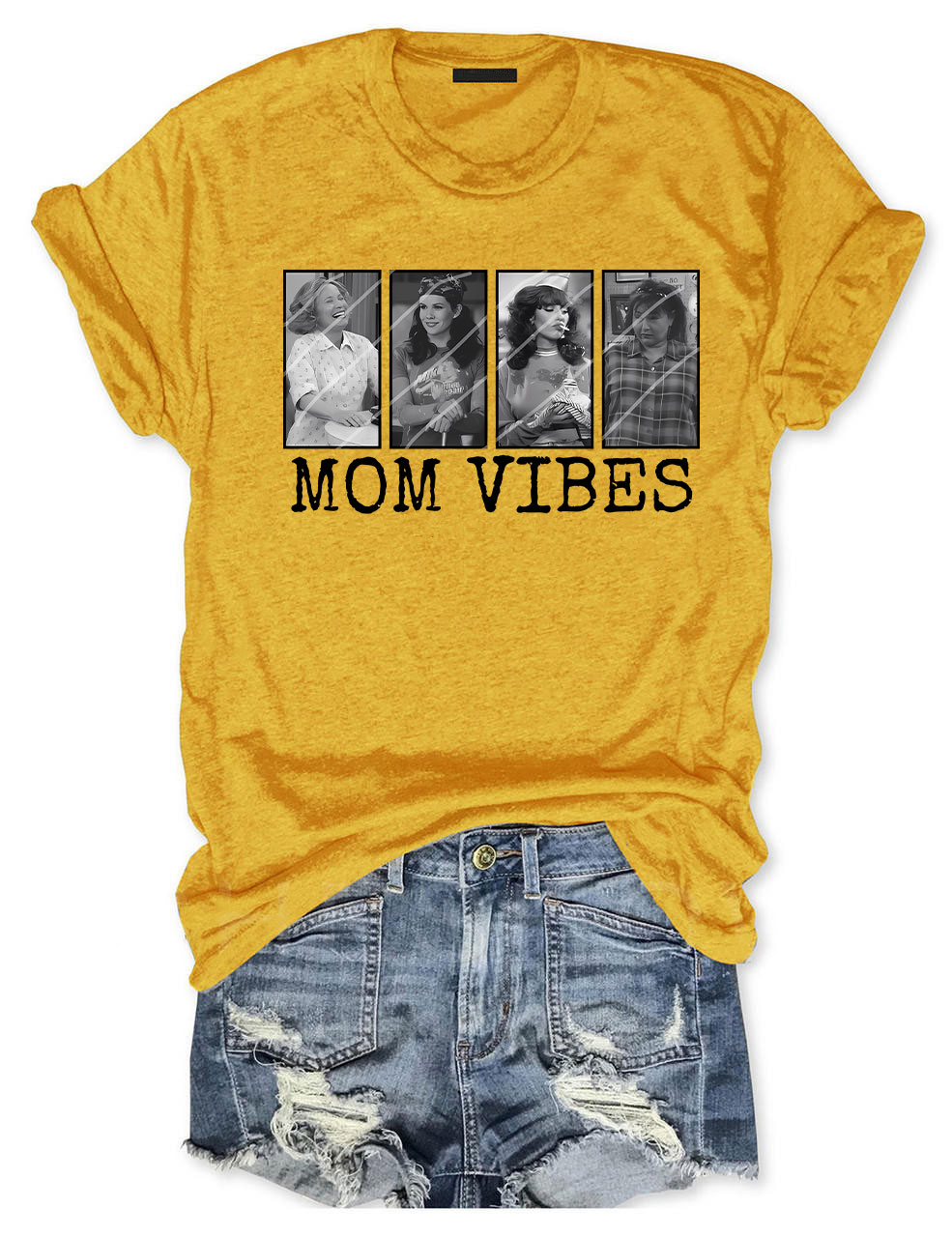 Retro 90��s Mom Vibes T-shirt