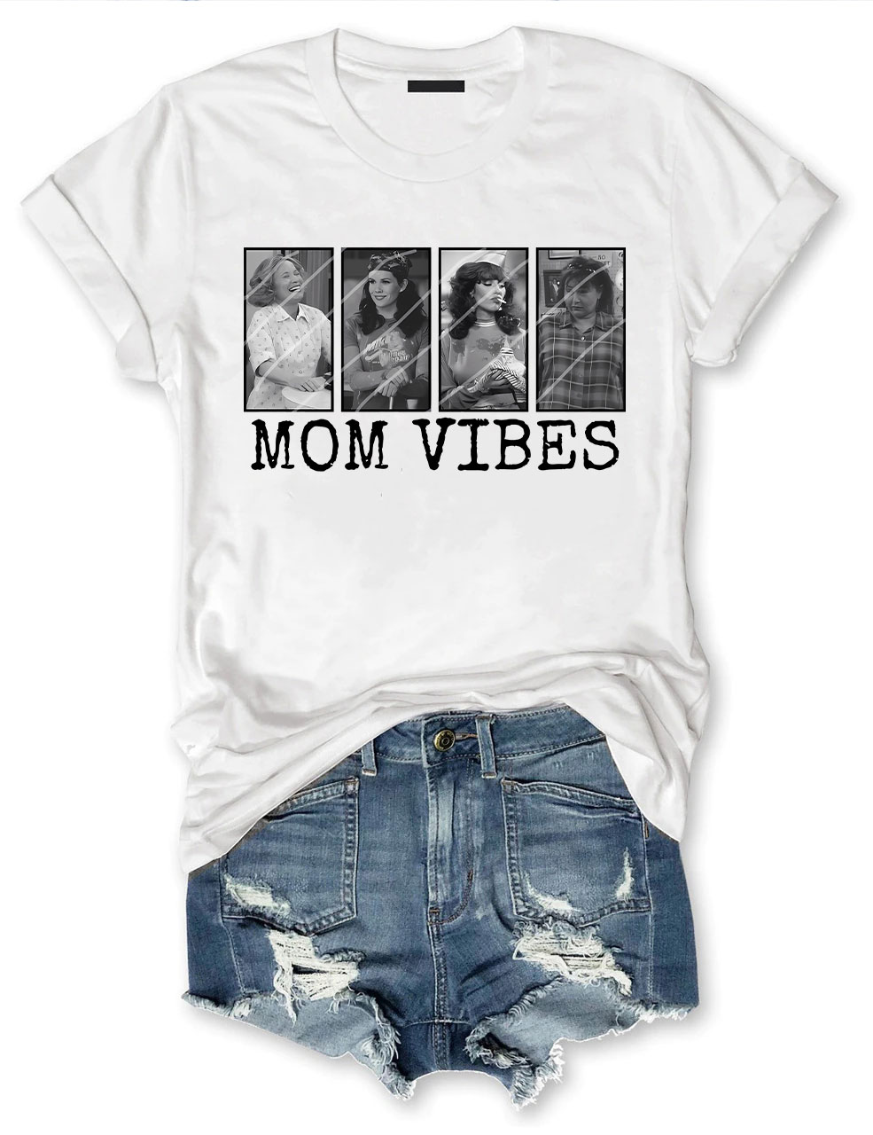 Retro 90��s Mom Vibes T-shirt