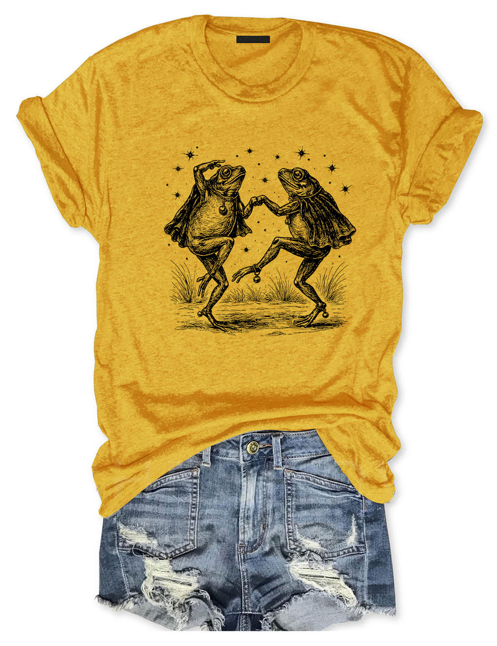 Vintage Frog Illustration Funny T-Shirt